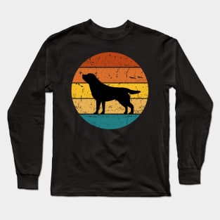 Retro Sunset Dog Long Sleeve T-Shirt